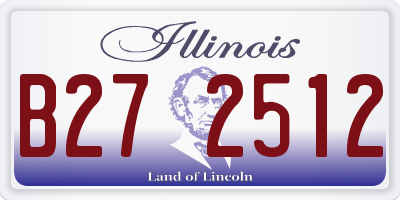 IL license plate B272512