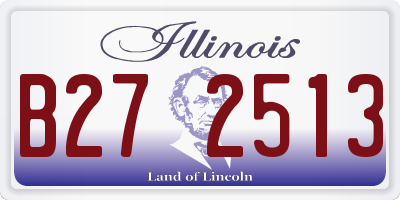 IL license plate B272513
