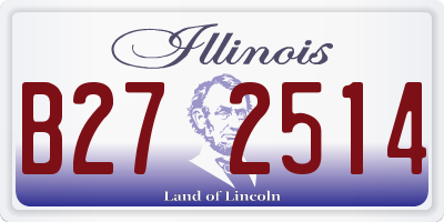 IL license plate B272514