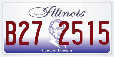 IL license plate B272515