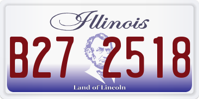 IL license plate B272518