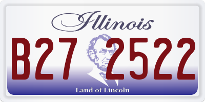 IL license plate B272522