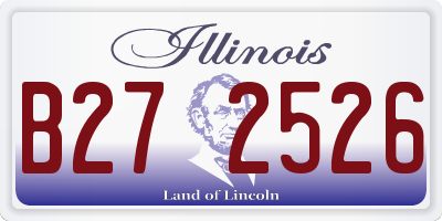 IL license plate B272526