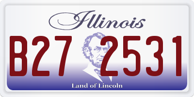 IL license plate B272531