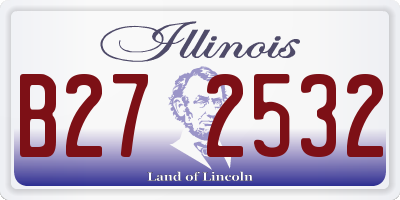 IL license plate B272532