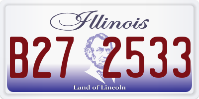 IL license plate B272533