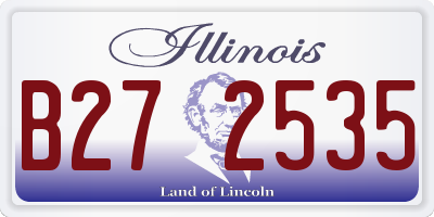 IL license plate B272535