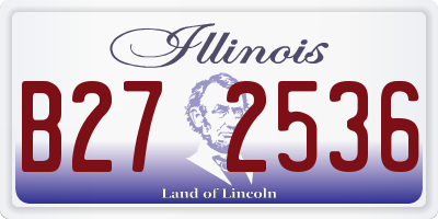 IL license plate B272536