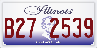 IL license plate B272539