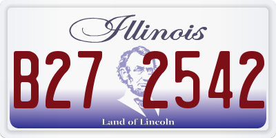 IL license plate B272542