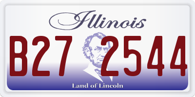 IL license plate B272544