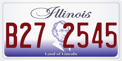IL license plate B272545