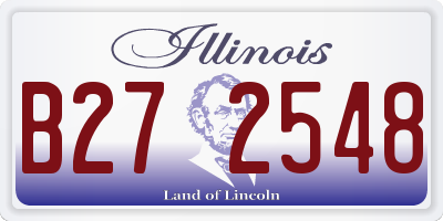 IL license plate B272548