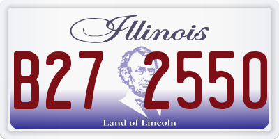 IL license plate B272550