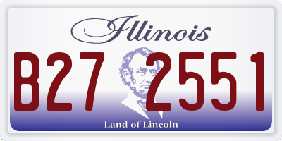 IL license plate B272551