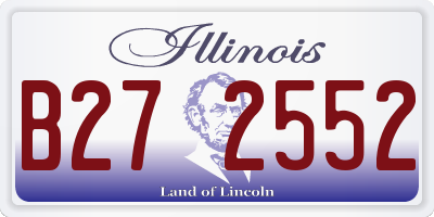 IL license plate B272552