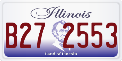 IL license plate B272553
