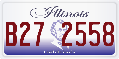 IL license plate B272558