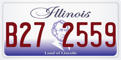 IL license plate B272559