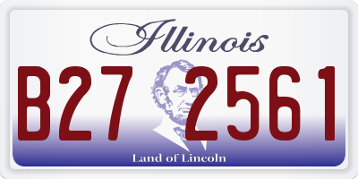 IL license plate B272561