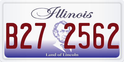IL license plate B272562