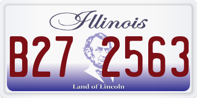 IL license plate B272563
