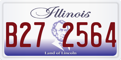 IL license plate B272564