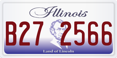 IL license plate B272566