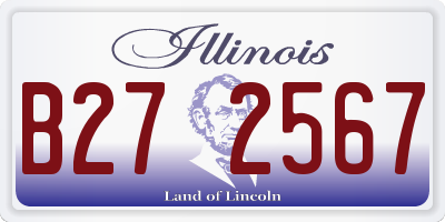 IL license plate B272567