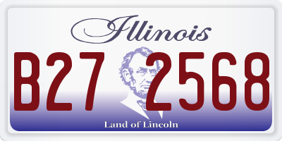 IL license plate B272568