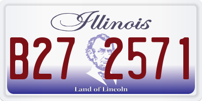 IL license plate B272571