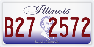 IL license plate B272572