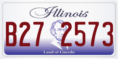 IL license plate B272573