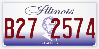 IL license plate B272574