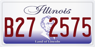 IL license plate B272575