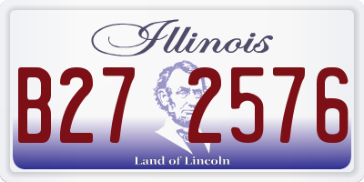 IL license plate B272576