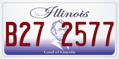 IL license plate B272577