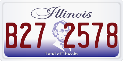 IL license plate B272578
