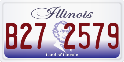 IL license plate B272579