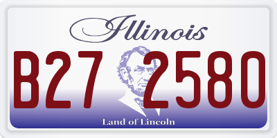 IL license plate B272580