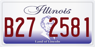 IL license plate B272581