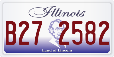 IL license plate B272582