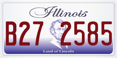 IL license plate B272585