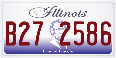 IL license plate B272586