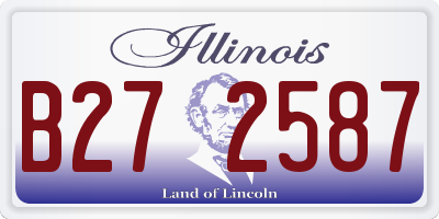 IL license plate B272587