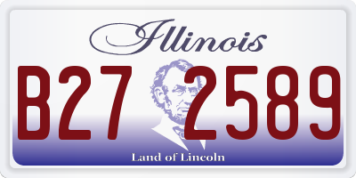 IL license plate B272589