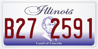 IL license plate B272591