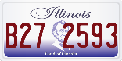 IL license plate B272593