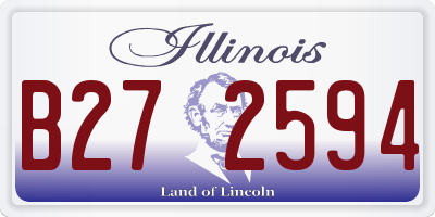 IL license plate B272594