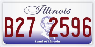 IL license plate B272596